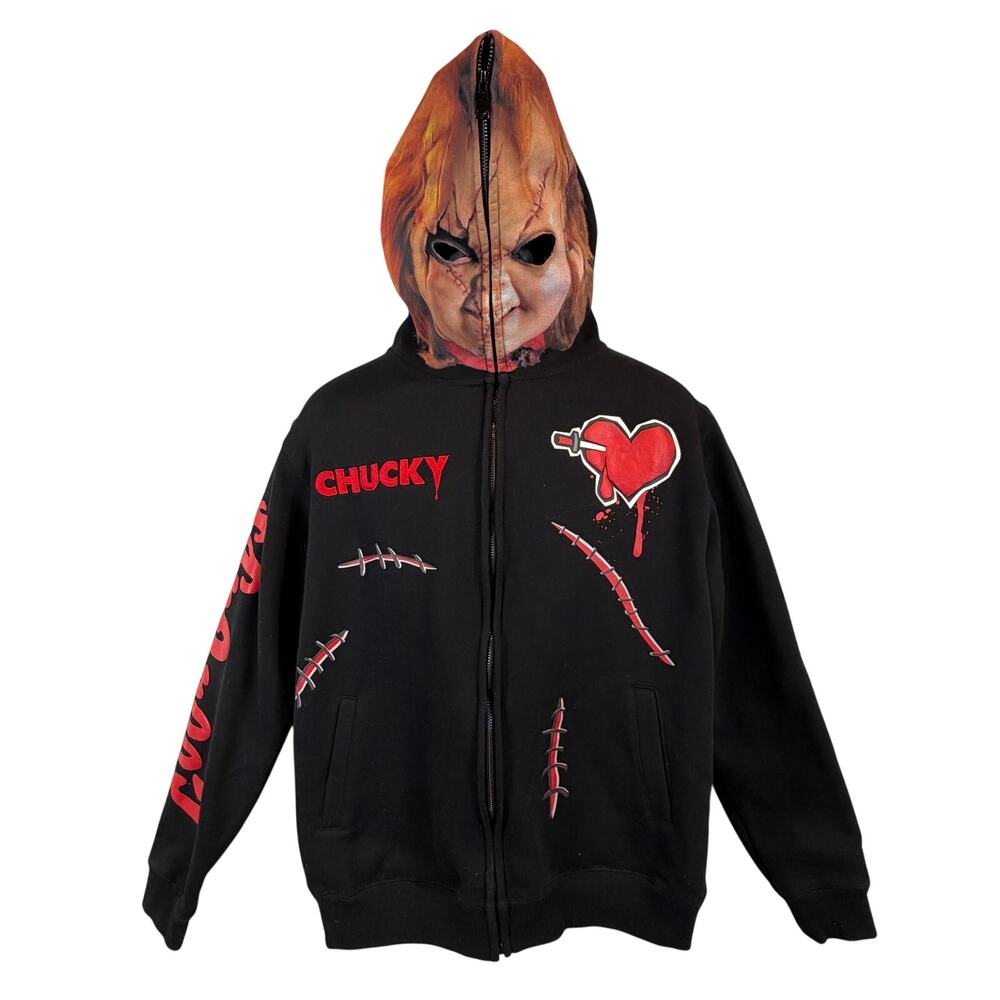 Chucky X Shoe Palace Child's Play Full Face Hoody Costume Size Medium